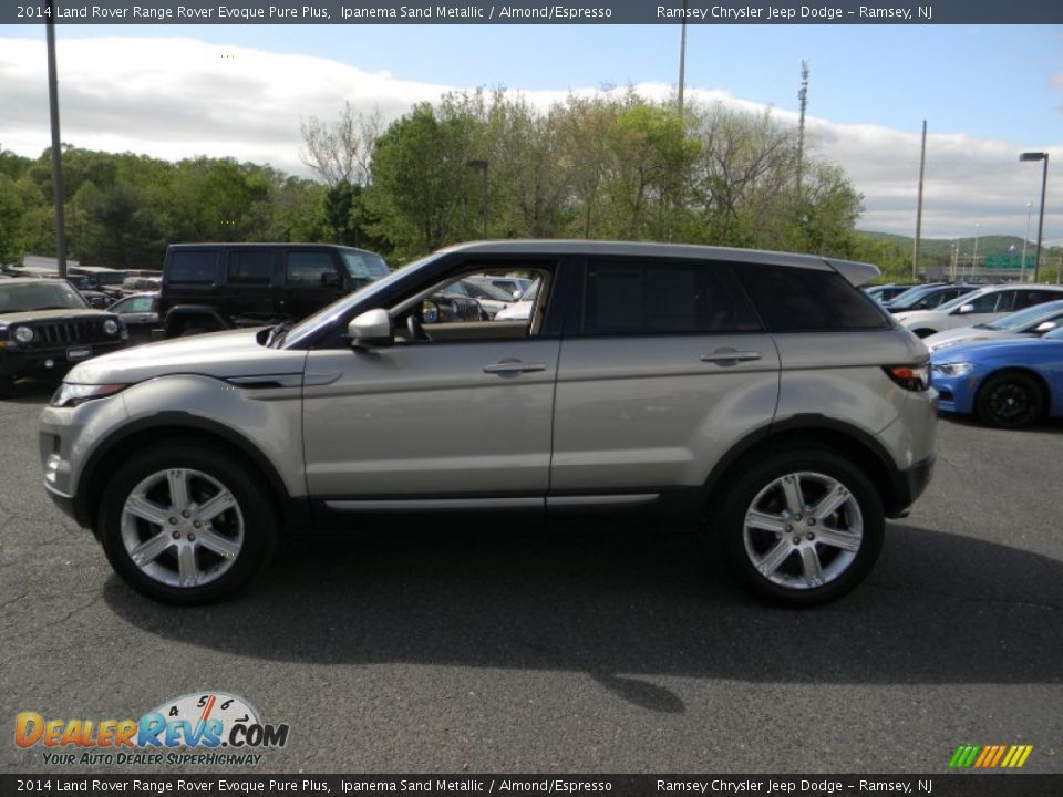 2014 Land Rover Range Rover Evoque Pure Plus Ipanema Sand Metallic / Almond/Espresso Photo #2