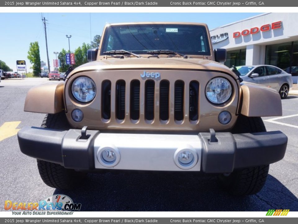 2015 Jeep Wrangler Unlimited Sahara 4x4 Copper Brown Pearl / Black/Dark Saddle Photo #2