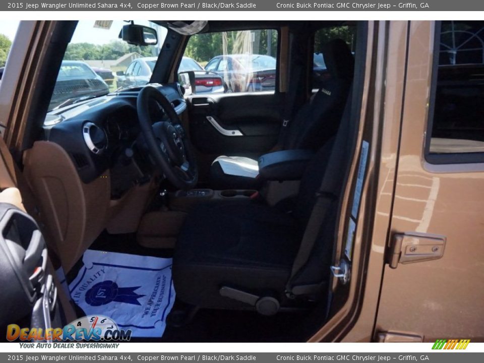 2015 Jeep Wrangler Unlimited Sahara 4x4 Copper Brown Pearl / Black/Dark Saddle Photo #9