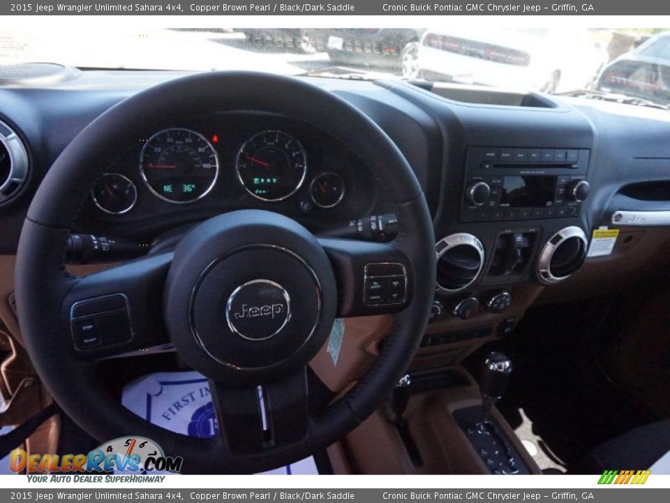 2015 Jeep Wrangler Unlimited Sahara 4x4 Copper Brown Pearl / Black/Dark Saddle Photo #10