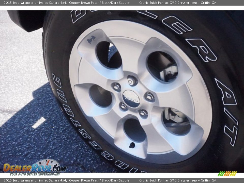 2015 Jeep Wrangler Unlimited Sahara 4x4 Copper Brown Pearl / Black/Dark Saddle Photo #14