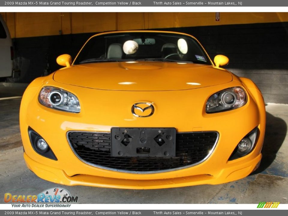 2009 Mazda MX-5 Miata Grand Touring Roadster Competition Yellow / Black Photo #10