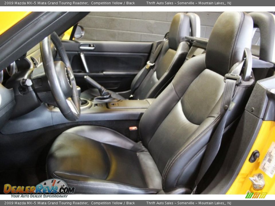 2009 Mazda MX-5 Miata Grand Touring Roadster Competition Yellow / Black Photo #19
