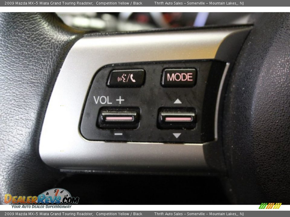 2009 Mazda MX-5 Miata Grand Touring Roadster Competition Yellow / Black Photo #22