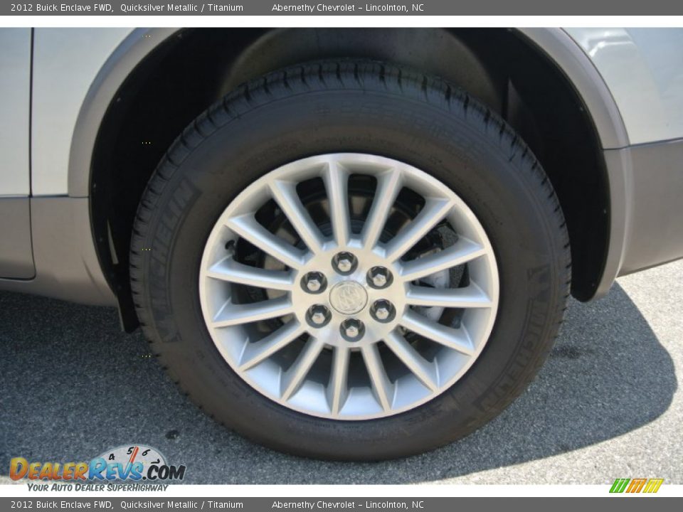 2012 Buick Enclave FWD Quicksilver Metallic / Titanium Photo #25