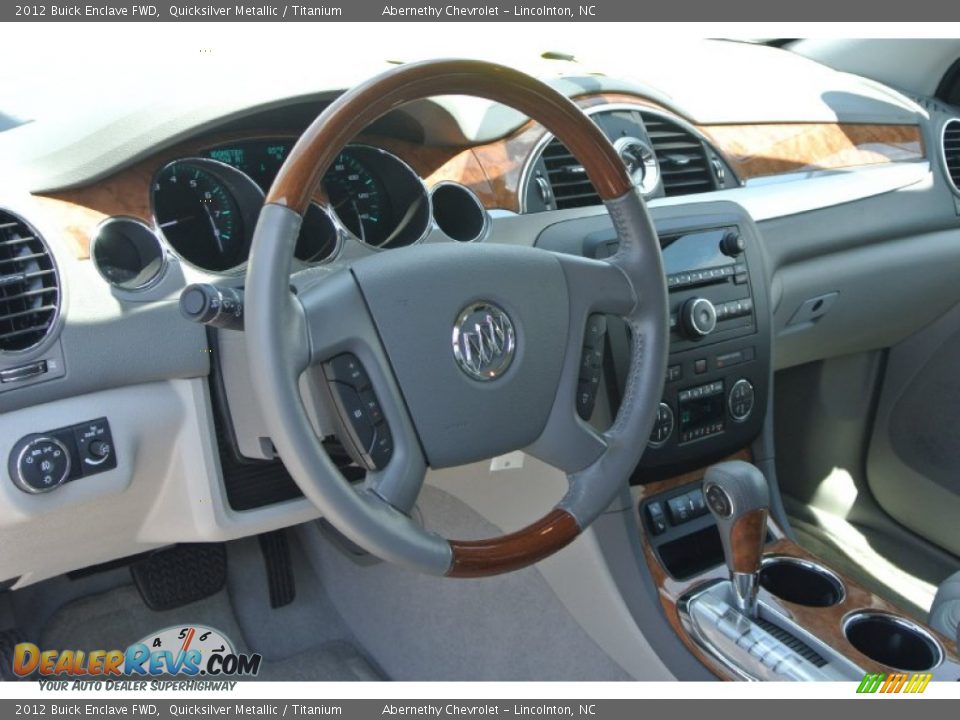 2012 Buick Enclave FWD Quicksilver Metallic / Titanium Photo #28