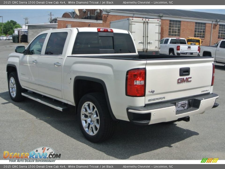 2015 GMC Sierra 1500 Denali Crew Cab 4x4 White Diamond Tricoat / Jet Black Photo #4