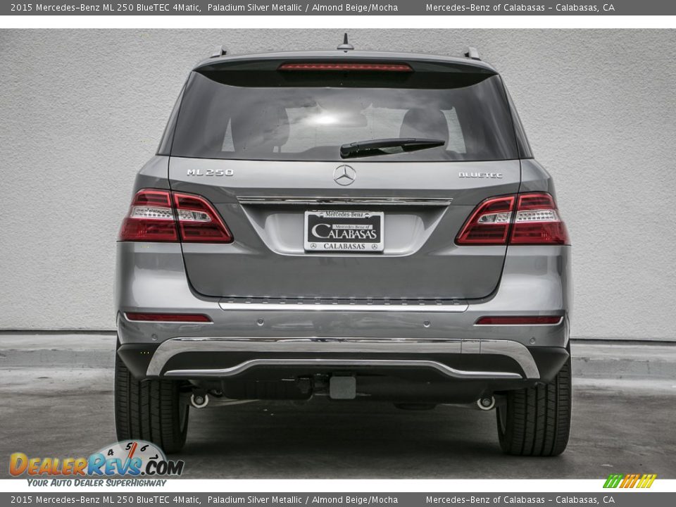 2015 Mercedes-Benz ML 250 BlueTEC 4Matic Paladium Silver Metallic / Almond Beige/Mocha Photo #3