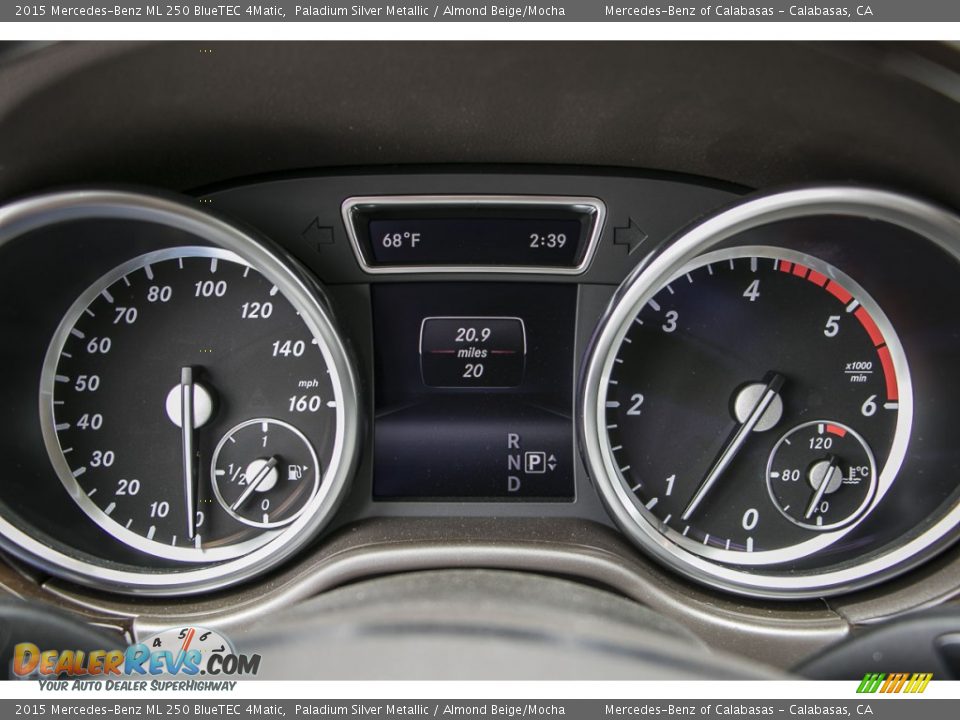 2015 Mercedes-Benz ML 250 BlueTEC 4Matic Paladium Silver Metallic / Almond Beige/Mocha Photo #6