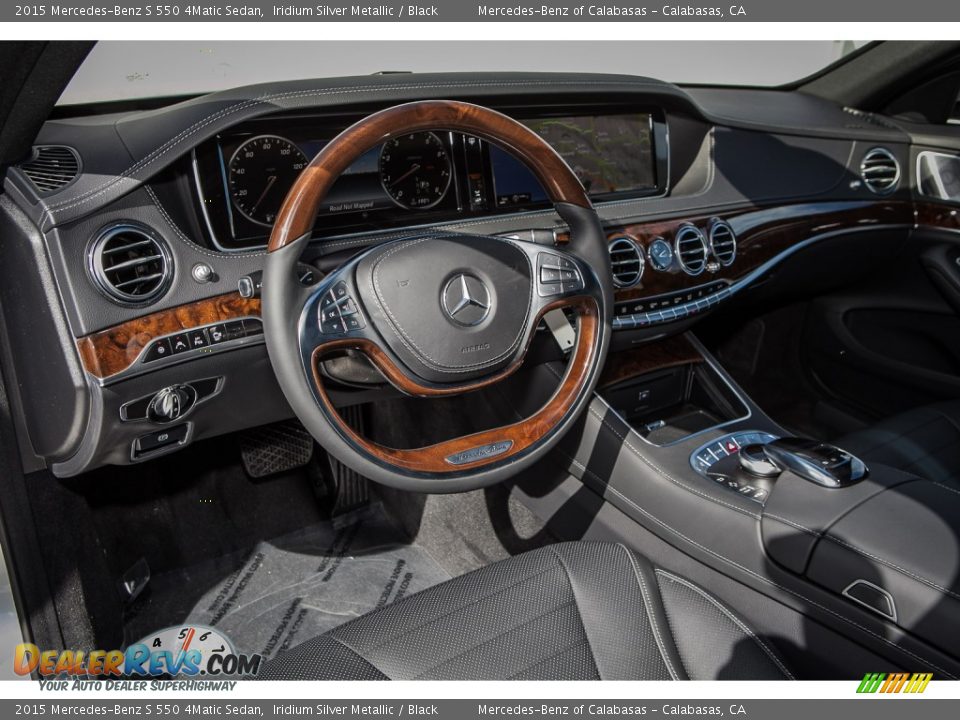 2015 Mercedes-Benz S 550 4Matic Sedan Iridium Silver Metallic / Black Photo #5