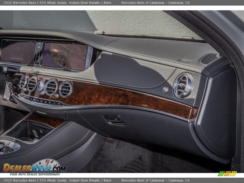 2015 Mercedes-Benz S 550 4Matic Sedan Iridium Silver Metallic / Black Photo #8