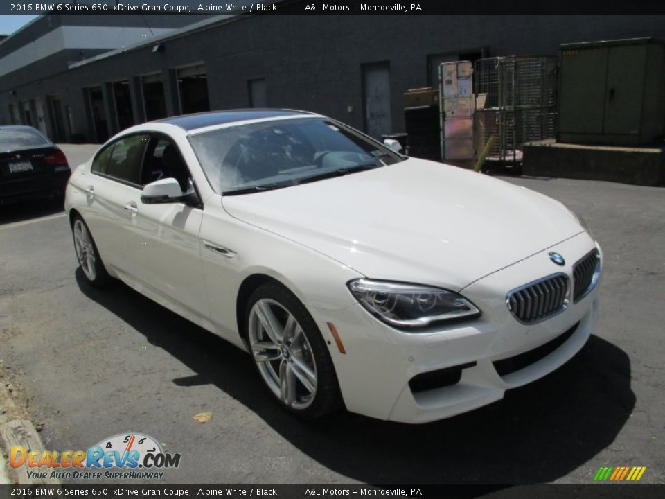 2016 BMW 6 Series 650i xDrive Gran Coupe Alpine White / Black Photo #8
