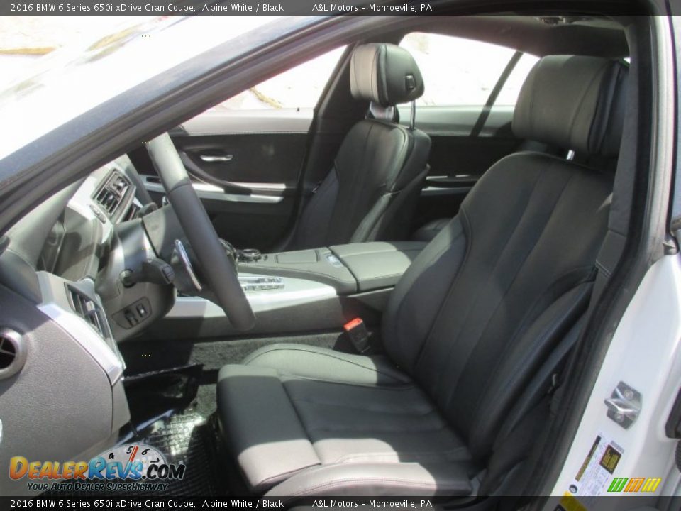 Front Seat of 2016 BMW 6 Series 650i xDrive Gran Coupe Photo #12