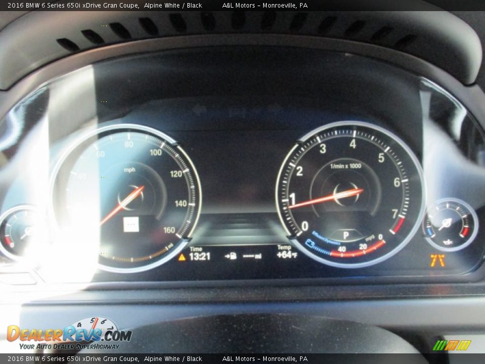 2016 BMW 6 Series 650i xDrive Gran Coupe Gauges Photo #20