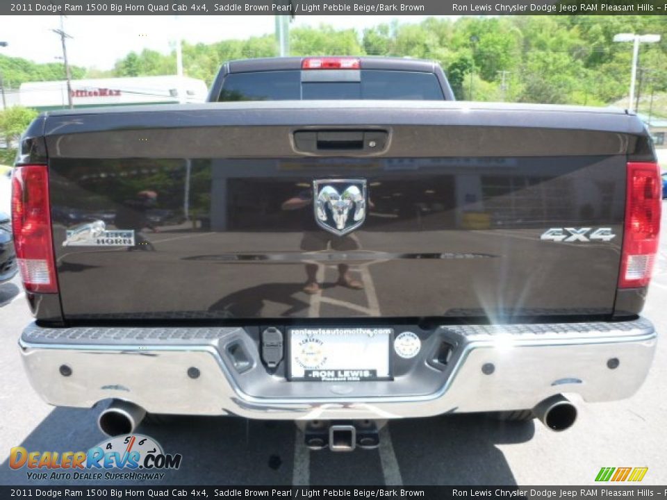 2011 Dodge Ram 1500 Big Horn Quad Cab 4x4 Saddle Brown Pearl / Light Pebble Beige/Bark Brown Photo #3