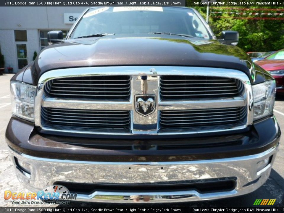 2011 Dodge Ram 1500 Big Horn Quad Cab 4x4 Saddle Brown Pearl / Light Pebble Beige/Bark Brown Photo #7