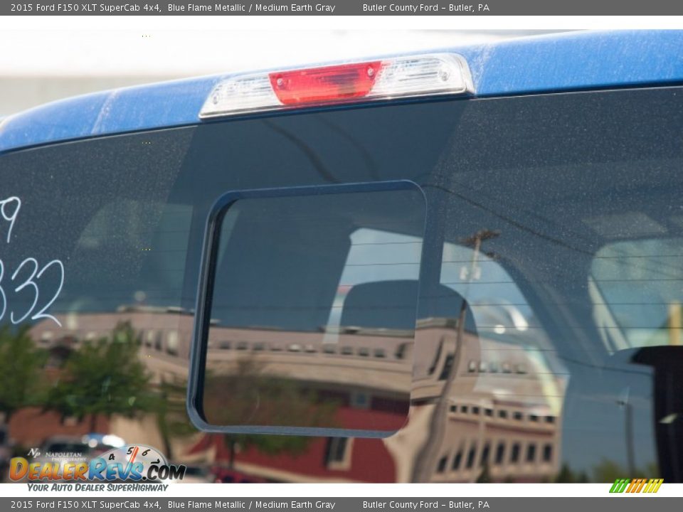 2015 Ford F150 XLT SuperCab 4x4 Blue Flame Metallic / Medium Earth Gray Photo #6