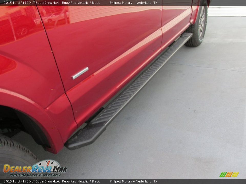 2015 Ford F150 XLT SuperCrew 4x4 Ruby Red Metallic / Black Photo #12