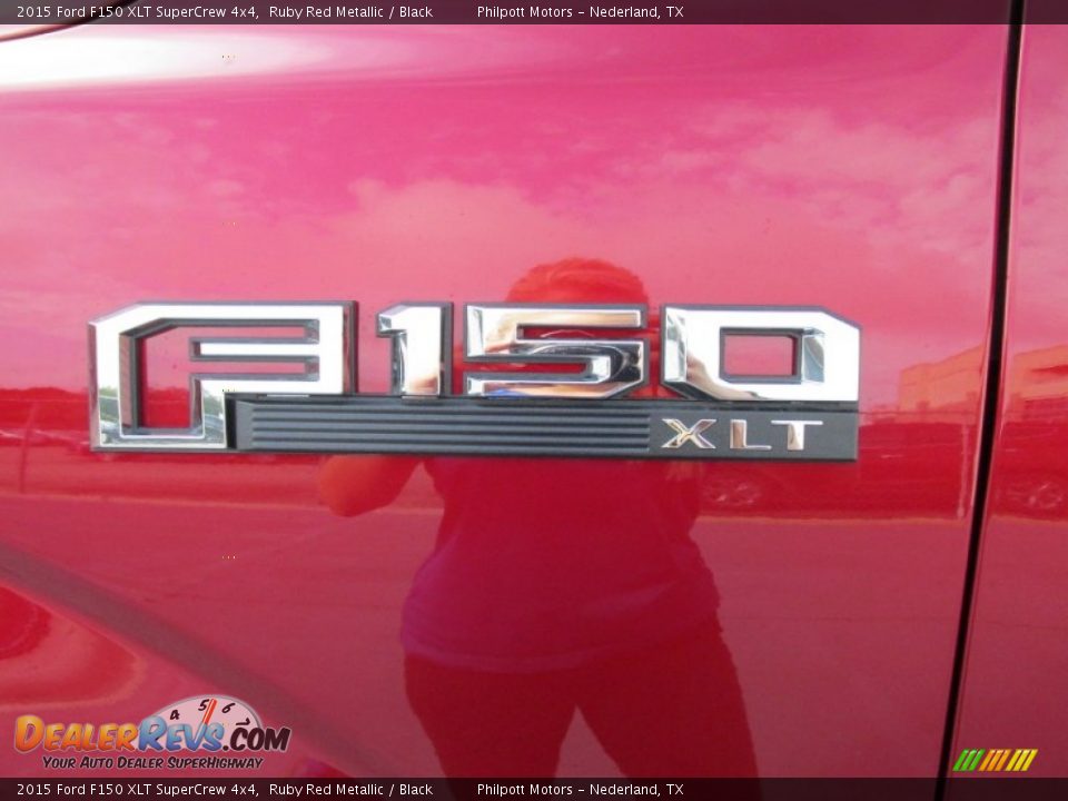 2015 Ford F150 XLT SuperCrew 4x4 Ruby Red Metallic / Black Photo #14