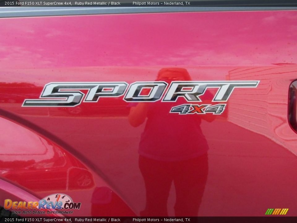 2015 Ford F150 XLT SuperCrew 4x4 Ruby Red Metallic / Black Photo #16