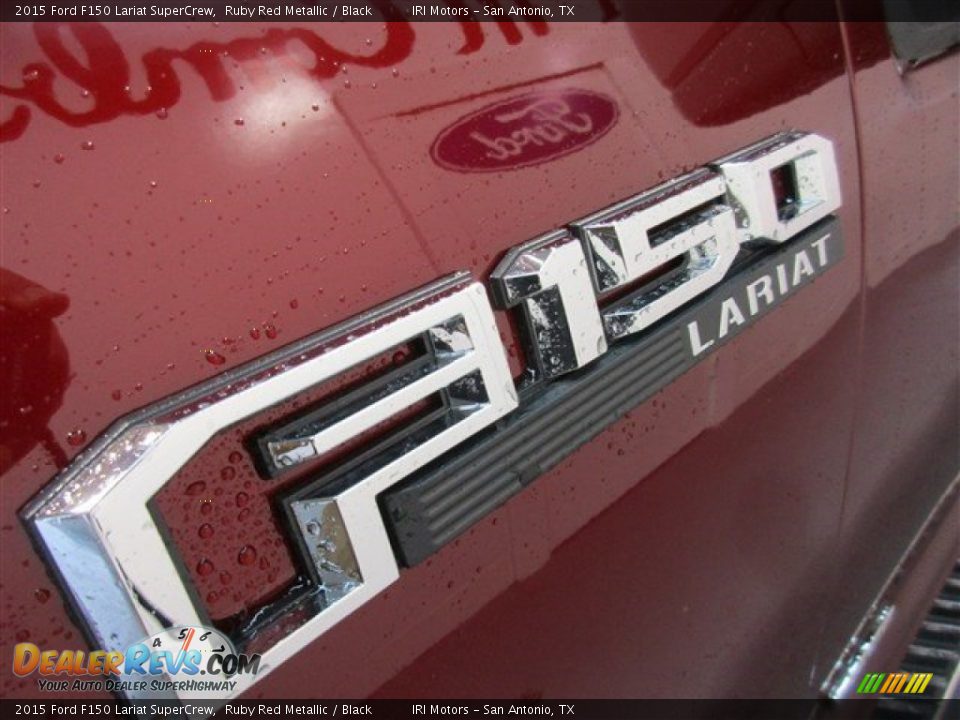 2015 Ford F150 Lariat SuperCrew Ruby Red Metallic / Black Photo #4