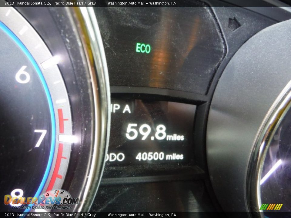 2013 Hyundai Sonata GLS Pacific Blue Pearl / Gray Photo #20