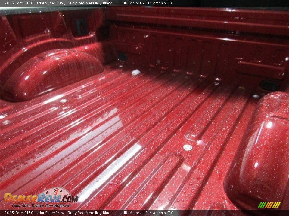 2015 Ford F150 Lariat SuperCrew Ruby Red Metallic / Black Photo #7