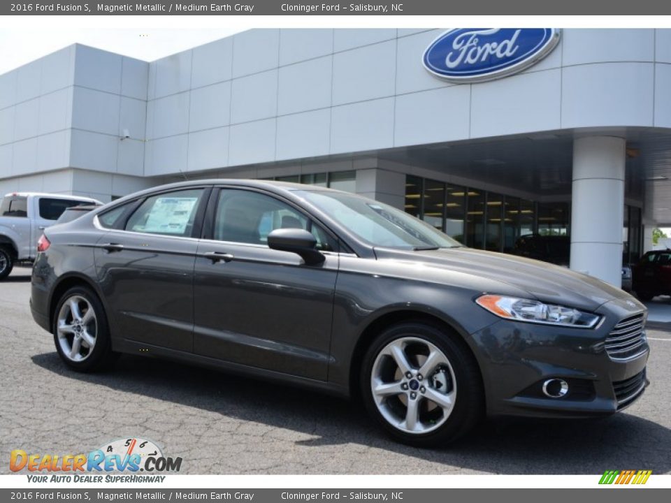 2016 Ford Fusion S Magnetic Metallic / Medium Earth Gray Photo #1