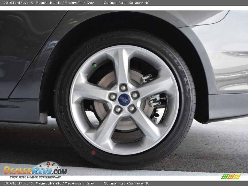 2016 Ford Fusion S Magnetic Metallic / Medium Earth Gray Photo #5