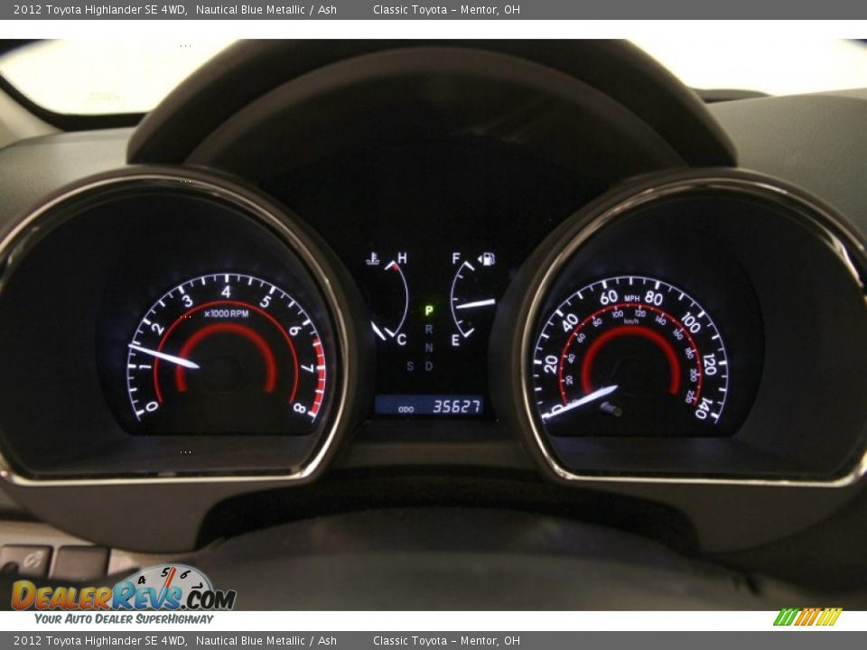 2012 Toyota Highlander SE 4WD Nautical Blue Metallic / Ash Photo #5
