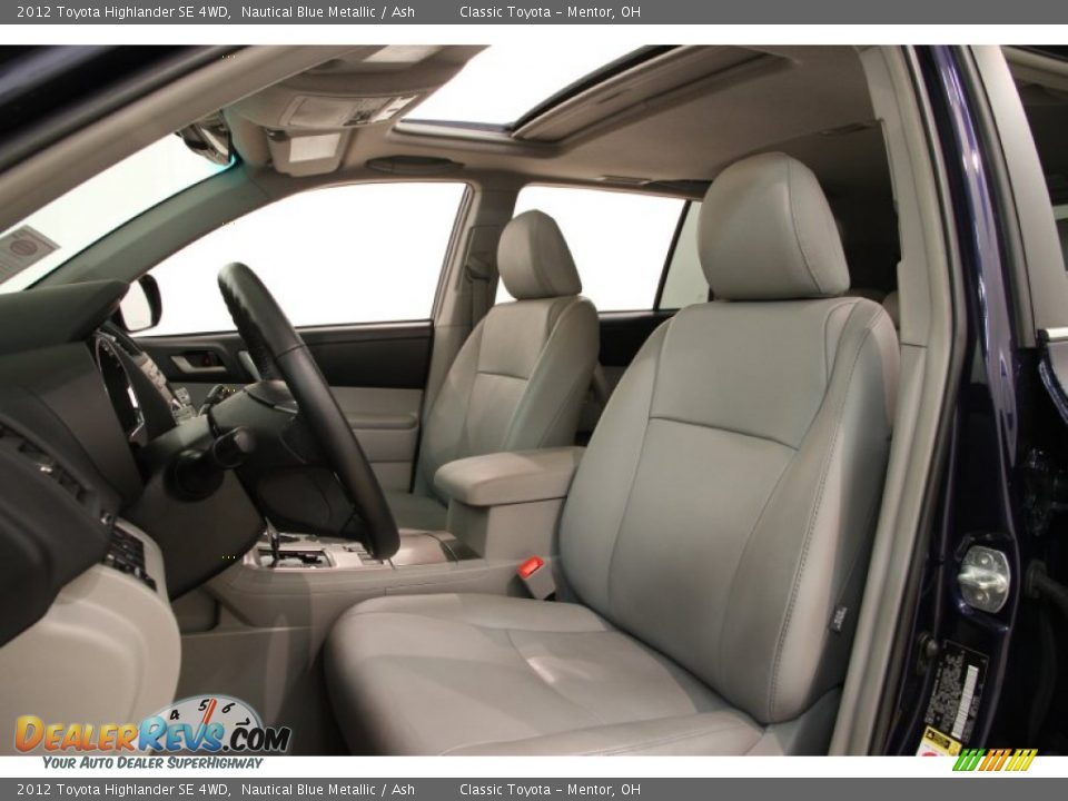 2012 Toyota Highlander SE 4WD Nautical Blue Metallic / Ash Photo #6