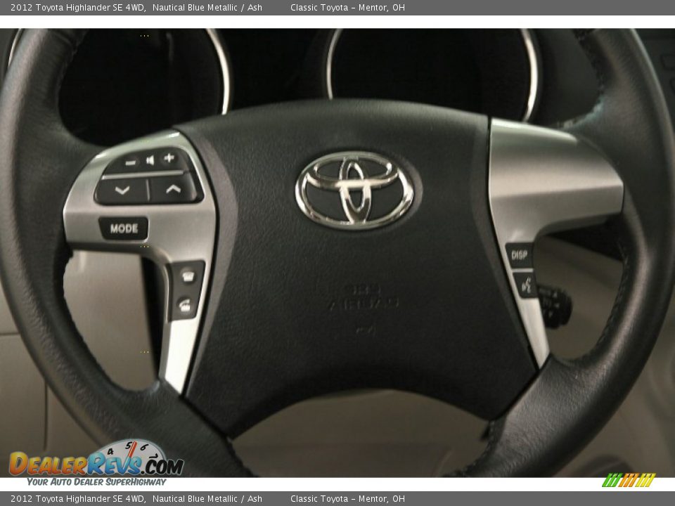 2012 Toyota Highlander SE 4WD Nautical Blue Metallic / Ash Photo #7
