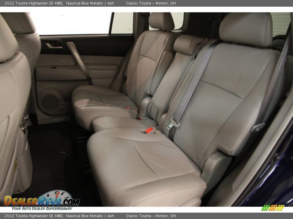 2012 Toyota Highlander SE 4WD Nautical Blue Metallic / Ash Photo #15