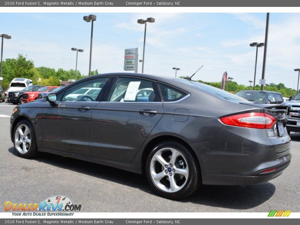 2016 Ford Fusion S Magnetic Metallic / Medium Earth Gray Photo #20