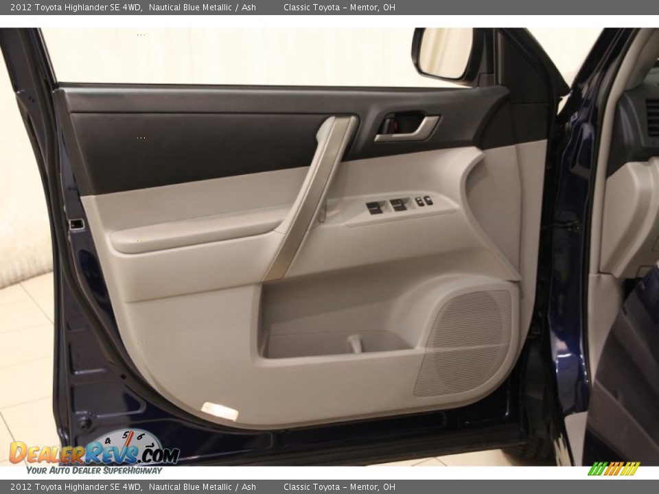 2012 Toyota Highlander SE 4WD Nautical Blue Metallic / Ash Photo #19