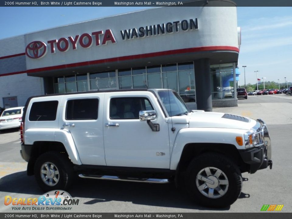 2006 Hummer H3 Birch White / Light Cashmere Beige Photo #2