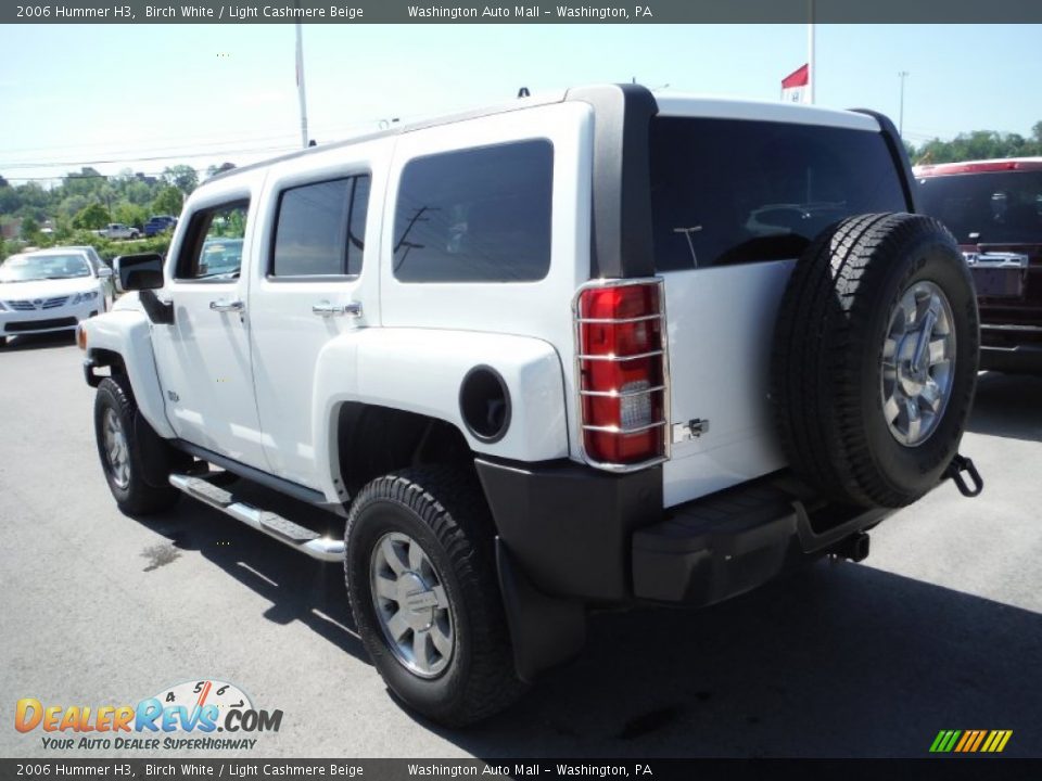 2006 Hummer H3 Birch White / Light Cashmere Beige Photo #6