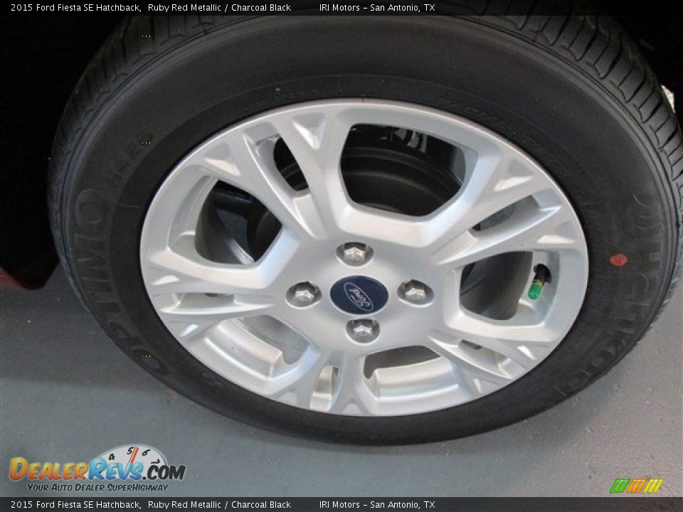 2015 Ford Fiesta SE Hatchback Ruby Red Metallic / Charcoal Black Photo #4