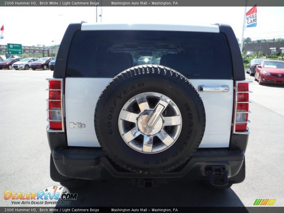 2006 Hummer H3 Birch White / Light Cashmere Beige Photo #7