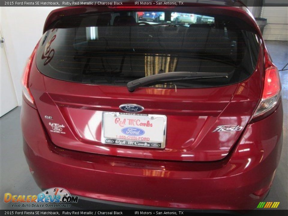 2015 Ford Fiesta SE Hatchback Ruby Red Metallic / Charcoal Black Photo #5