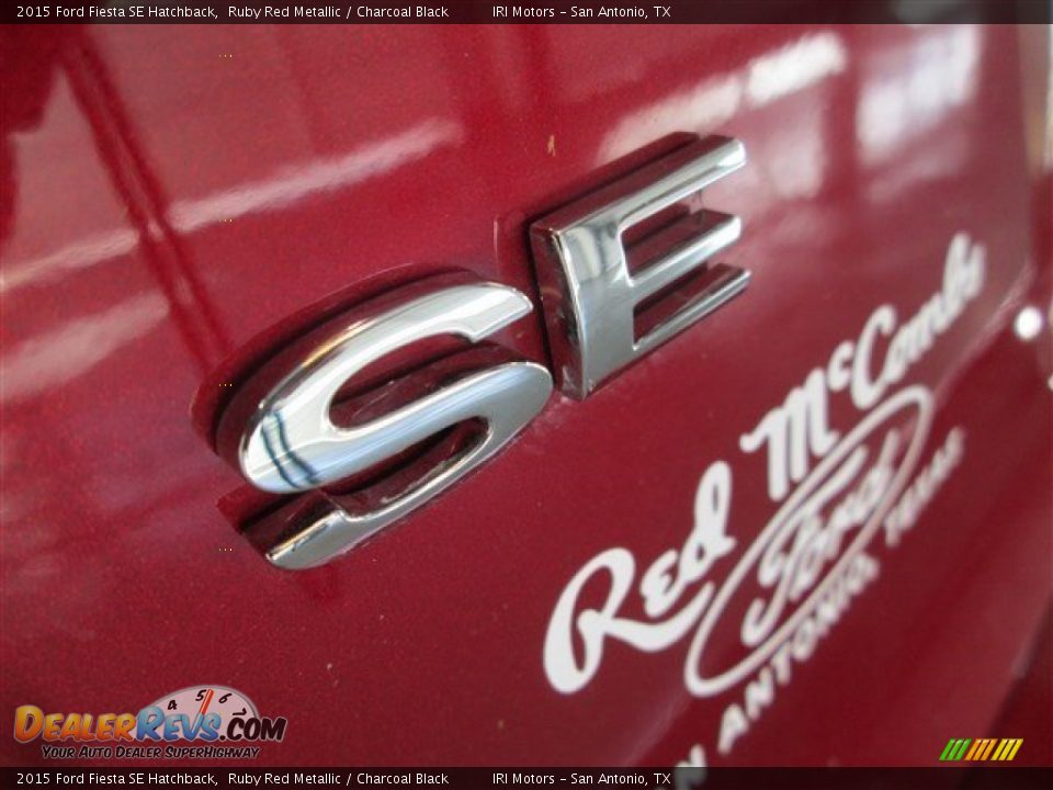 2015 Ford Fiesta SE Hatchback Ruby Red Metallic / Charcoal Black Photo #7