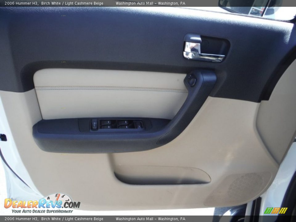 2006 Hummer H3 Birch White / Light Cashmere Beige Photo #10