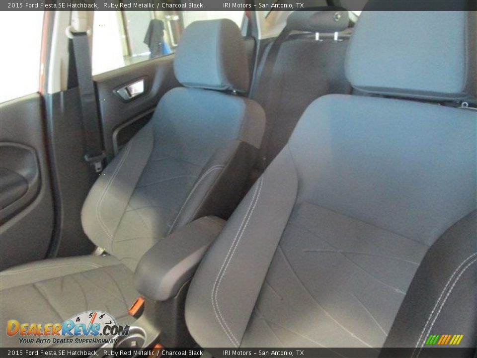 2015 Ford Fiesta SE Hatchback Ruby Red Metallic / Charcoal Black Photo #9