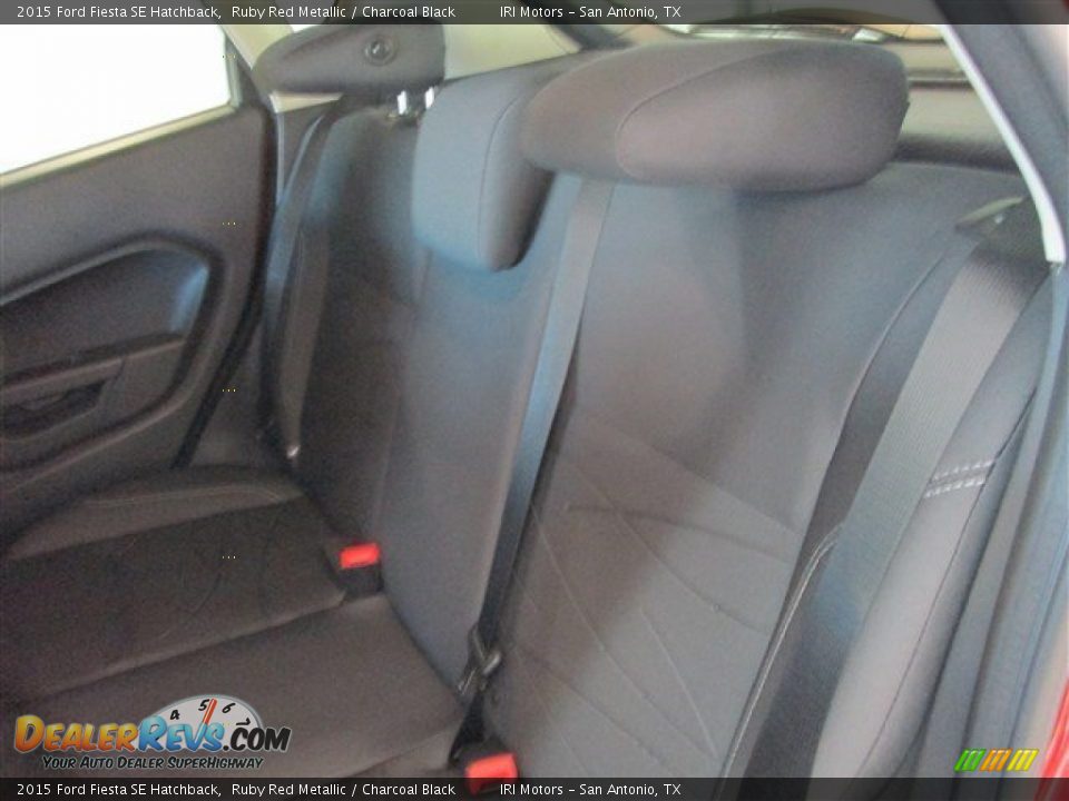 2015 Ford Fiesta SE Hatchback Ruby Red Metallic / Charcoal Black Photo #10
