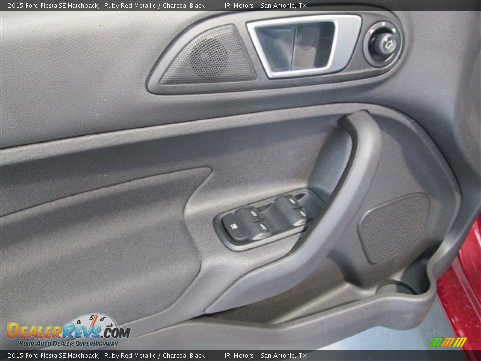 2015 Ford Fiesta SE Hatchback Ruby Red Metallic / Charcoal Black Photo #12