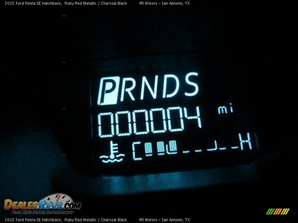 2015 Ford Fiesta SE Hatchback Ruby Red Metallic / Charcoal Black Photo #15