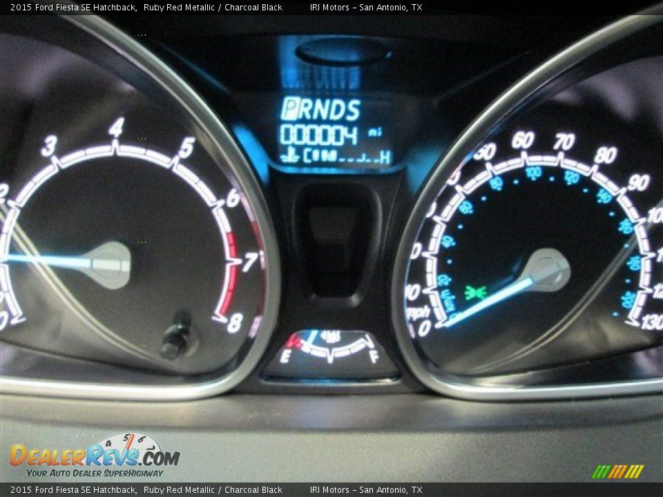 2015 Ford Fiesta SE Hatchback Ruby Red Metallic / Charcoal Black Photo #16