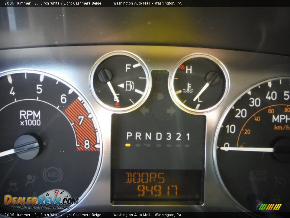 2006 Hummer H3 Birch White / Light Cashmere Beige Photo #20