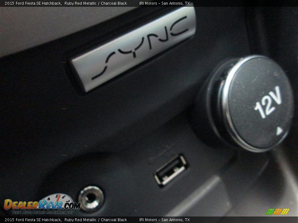 2015 Ford Fiesta SE Hatchback Ruby Red Metallic / Charcoal Black Photo #18