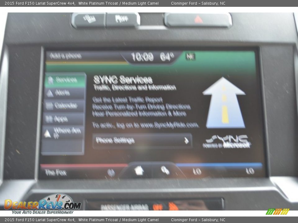 2015 Ford F150 Lariat SuperCrew 4x4 White Platinum Tricoat / Medium Light Camel Photo #16